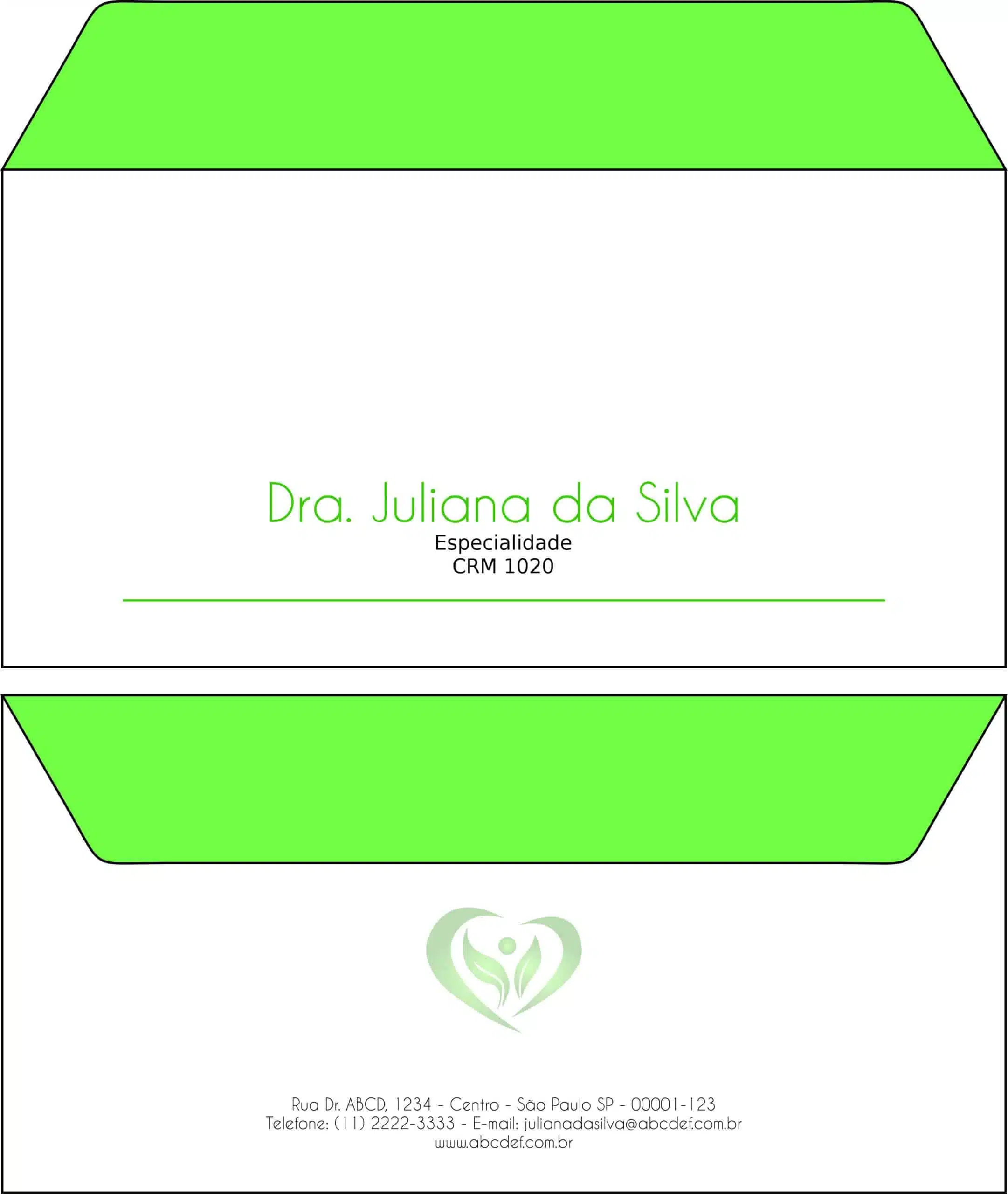 Envelope Ofício (Carta) Endocrinologia Winnipeg