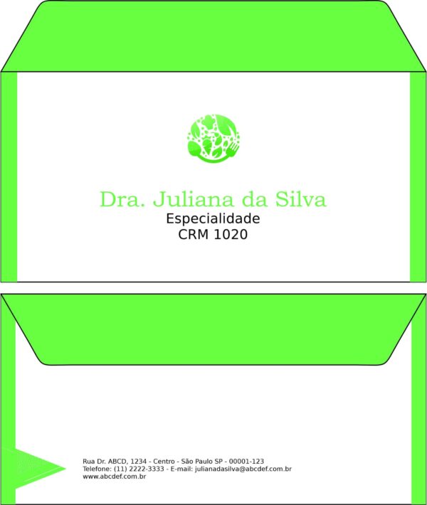 Envelope Ofício (Carta) Endocrinologia Quebec Envelope Ofício (Carta) Endocrinologia Quebec