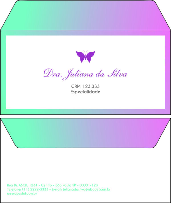 Envelope Ofício (Carta) Endocrinologia Victoria Envelope Ofício (Carta) Endocrinologia Victoria