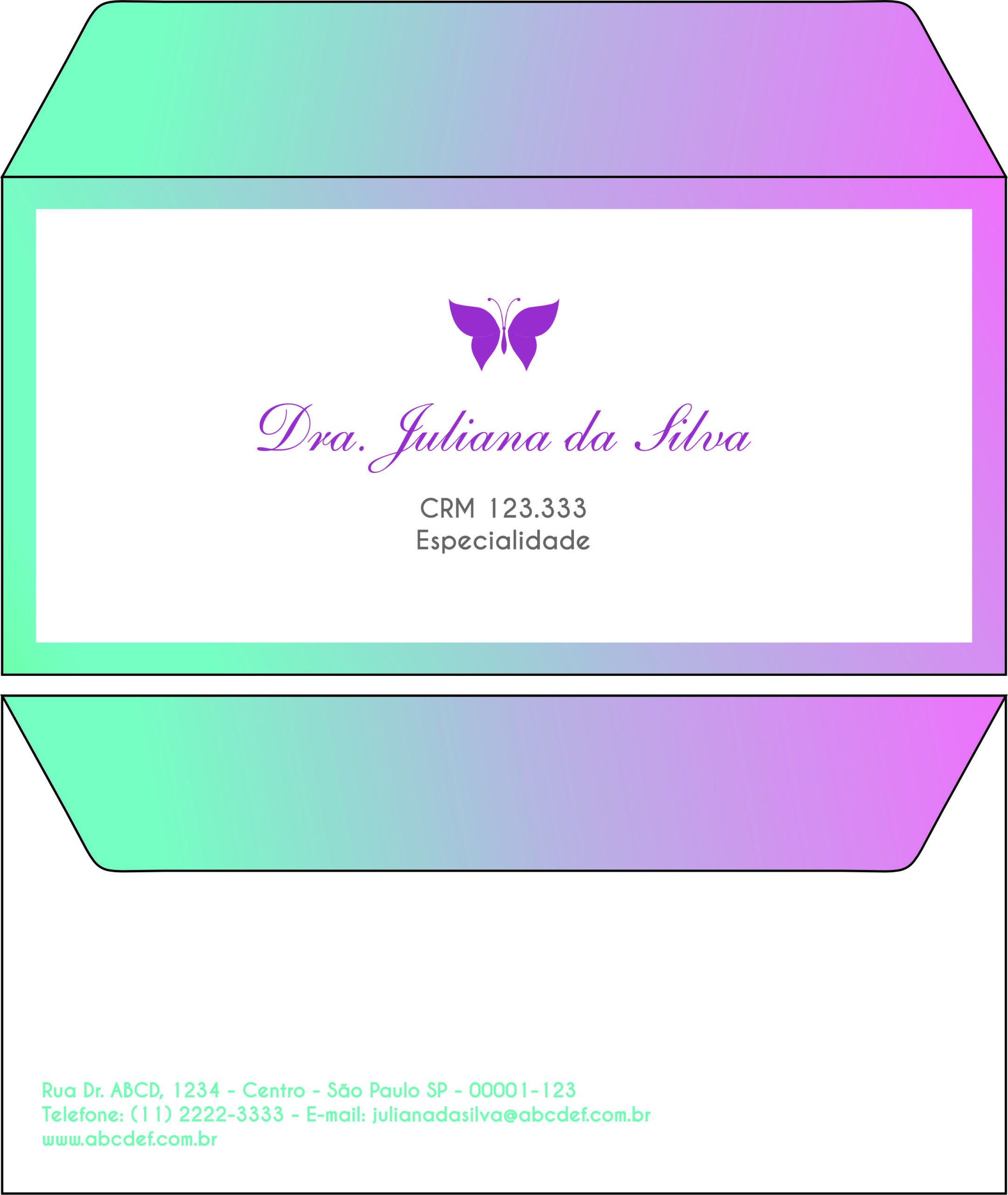 Envelope Ofício (Carta) Endocrinologia Victoria
