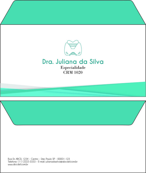 Envelope Ofício (Carta) Endocrinologista Montreal Envelope Ofício (Carta) Endocrinologista Montreal