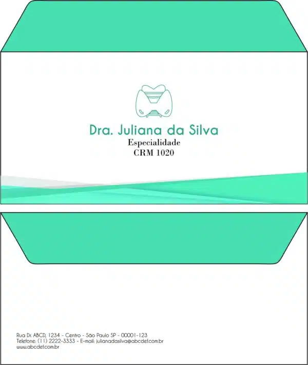 Envelope Ofício (Carta) Endocrinologista Montreal Envelope Ofício (Carta) Endocrinologista Montreal