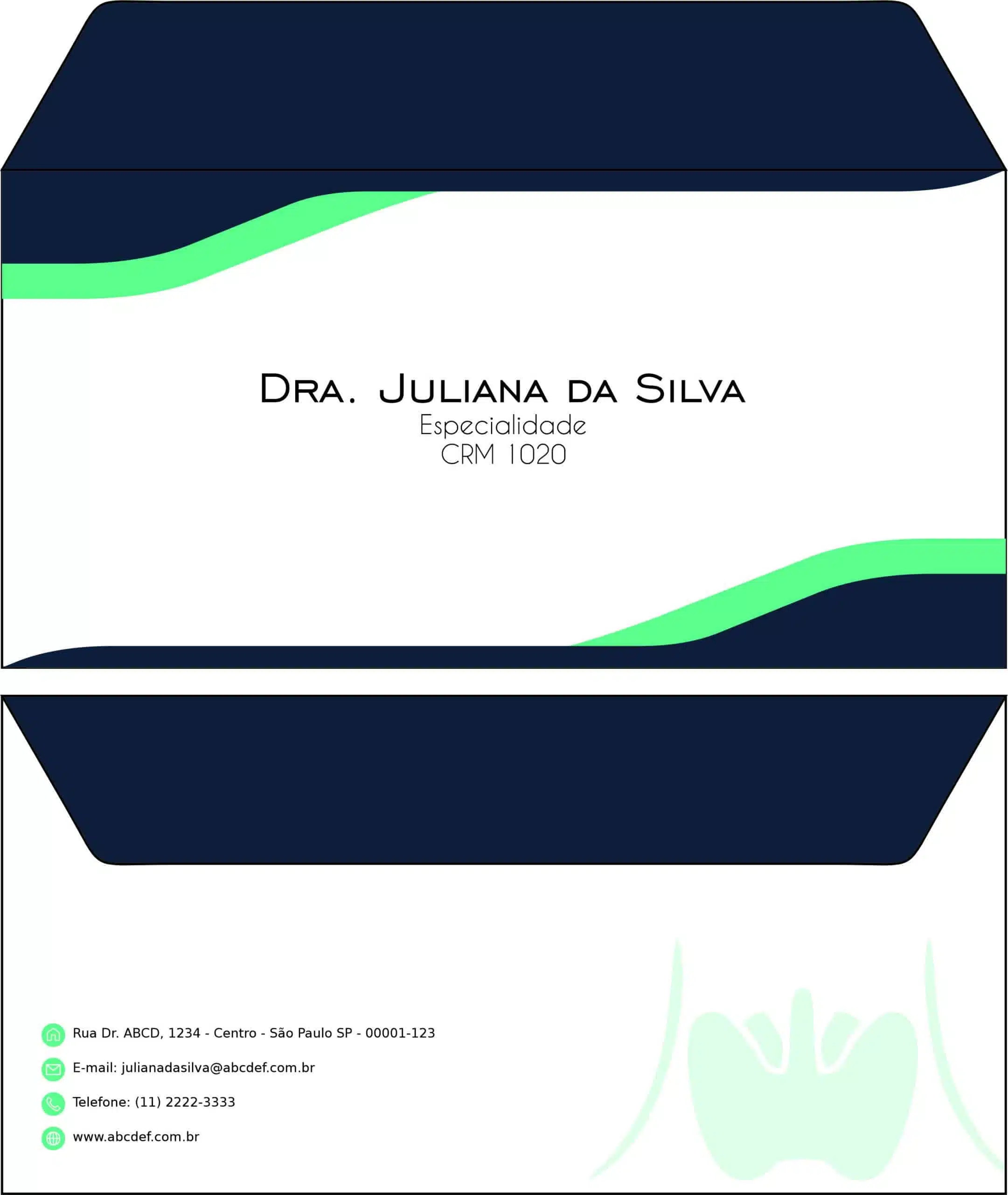 Envelope Ofício (Carta) Endocrinologista Ottawa