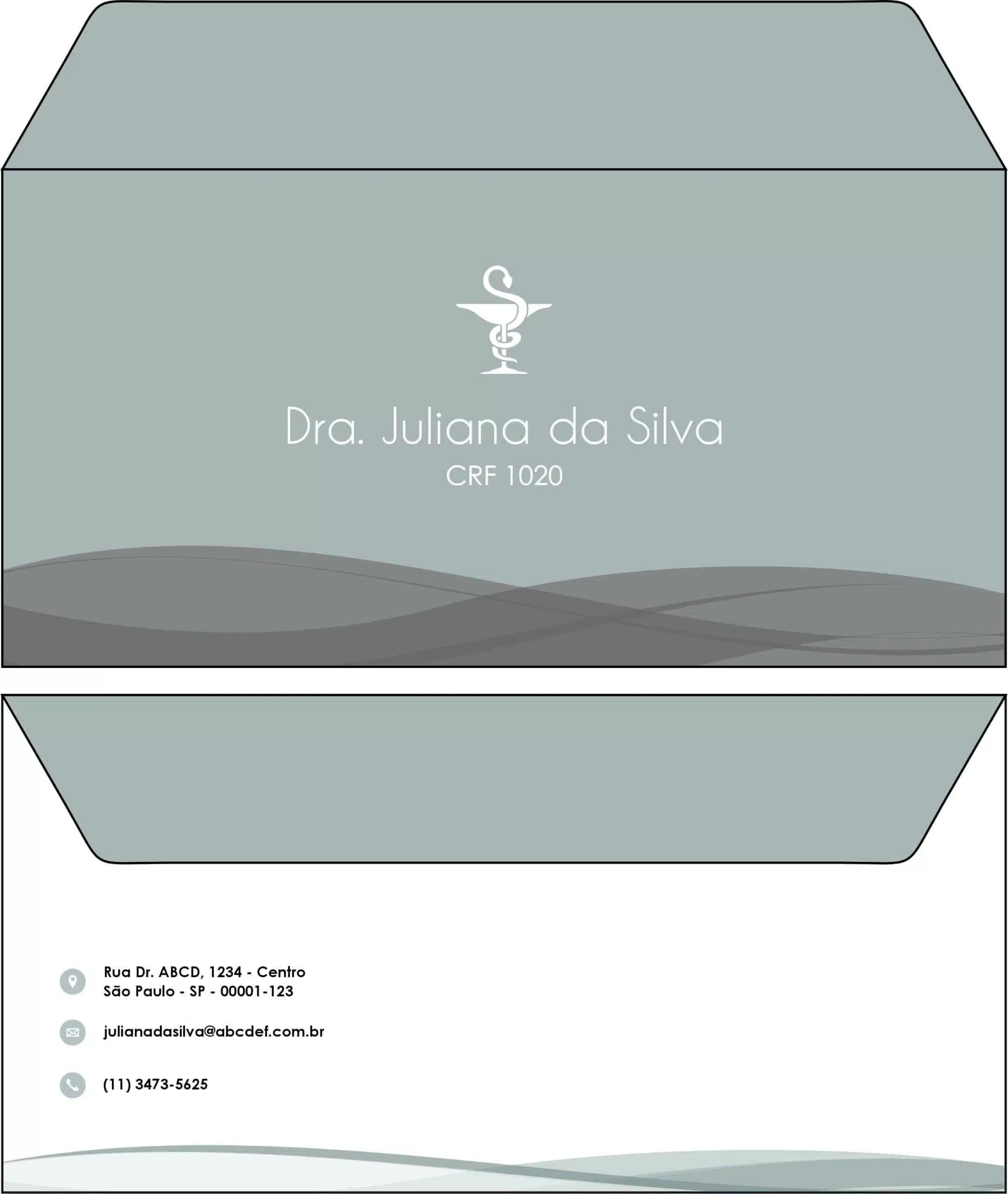 Envelope Ofício (Carta) Farmácia Glasgow