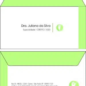 Envelope Ofício (Carta) Fisioterapia Corinto