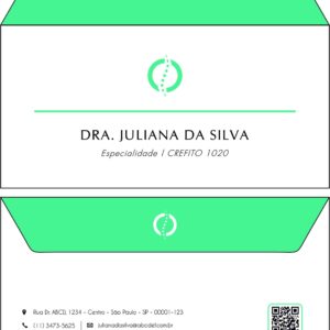 Envelope Ofício (Carta) Fisioterapia Esparta