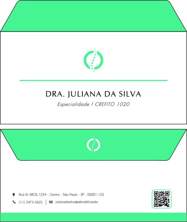 Envelope Ofício (Carta) Fisioterapia Esparta Envelope Ofício (Carta) Fisioterapia Esparta