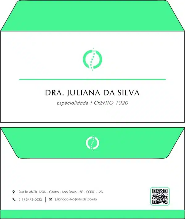 Envelope Ofício (Carta) Fisioterapia Esparta Envelope Ofício (Carta) Fisioterapia Esparta
