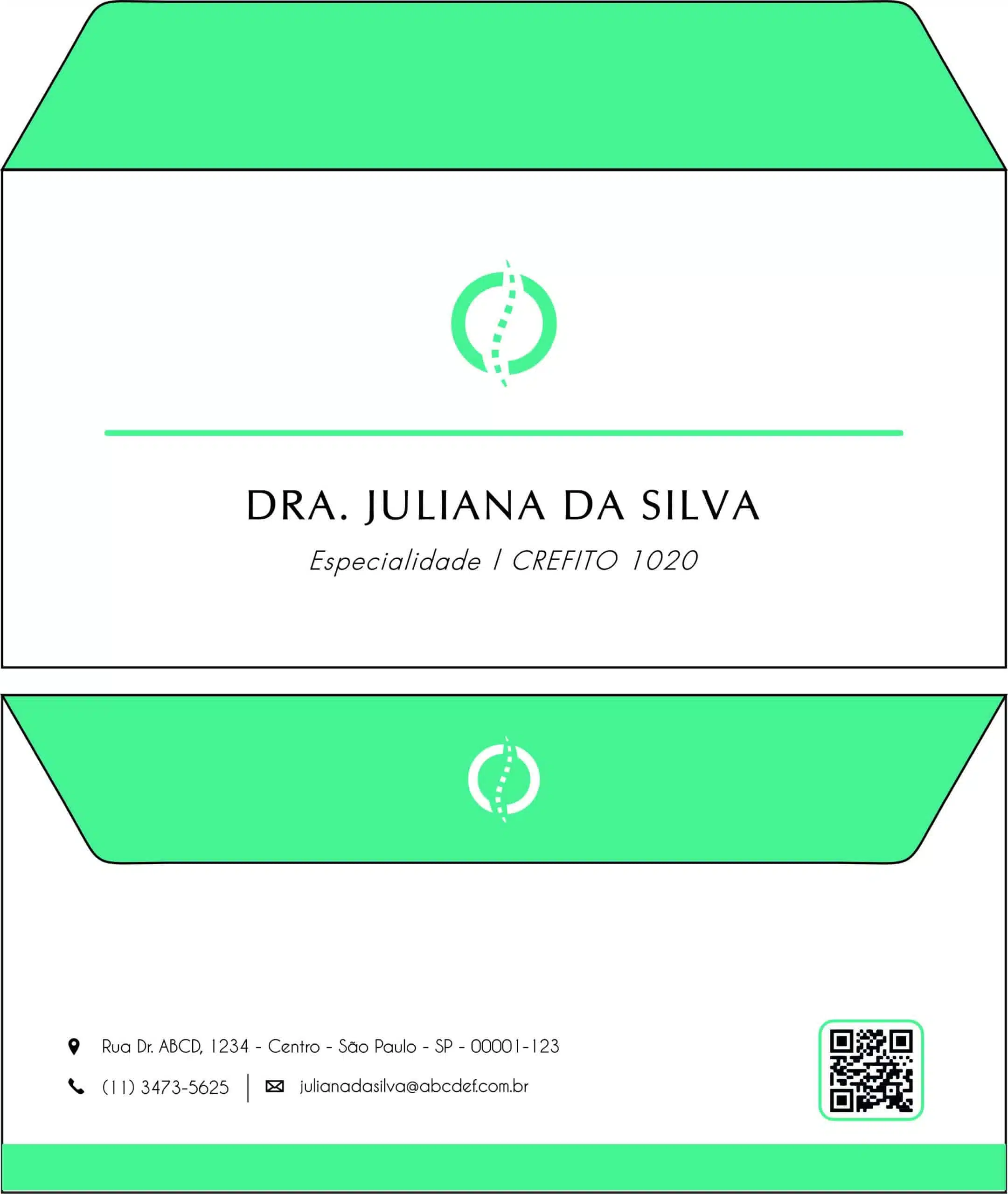 Envelope Ofício (Carta) Fisioterapia Esparta
