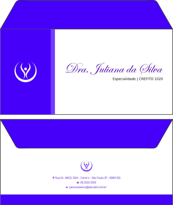 Envelope Ofício (Carta) Fisioterapia Mileto Envelope Ofício (Carta) Fisioterapia Mileto