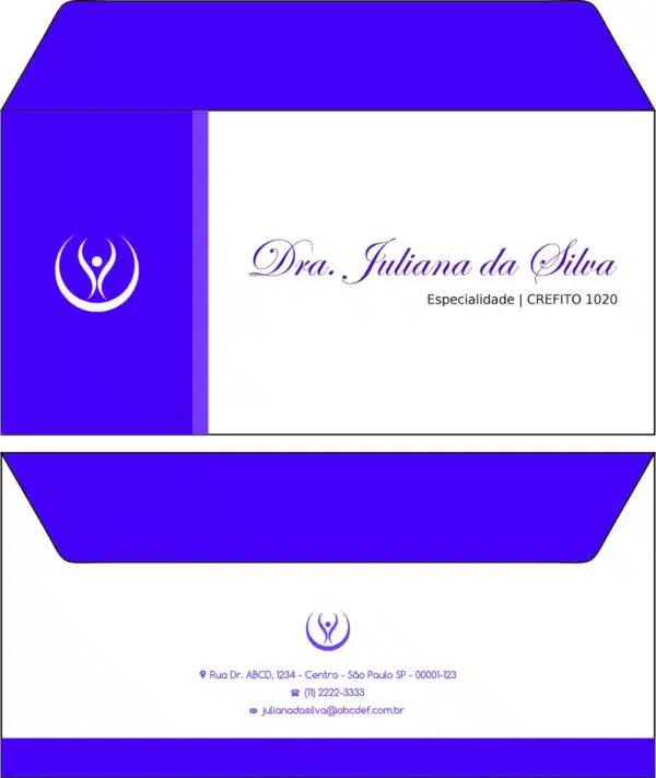 Envelope Ofício (Carta) Fisioterapia Mileto Envelope Ofício (Carta) Fisioterapia Mileto