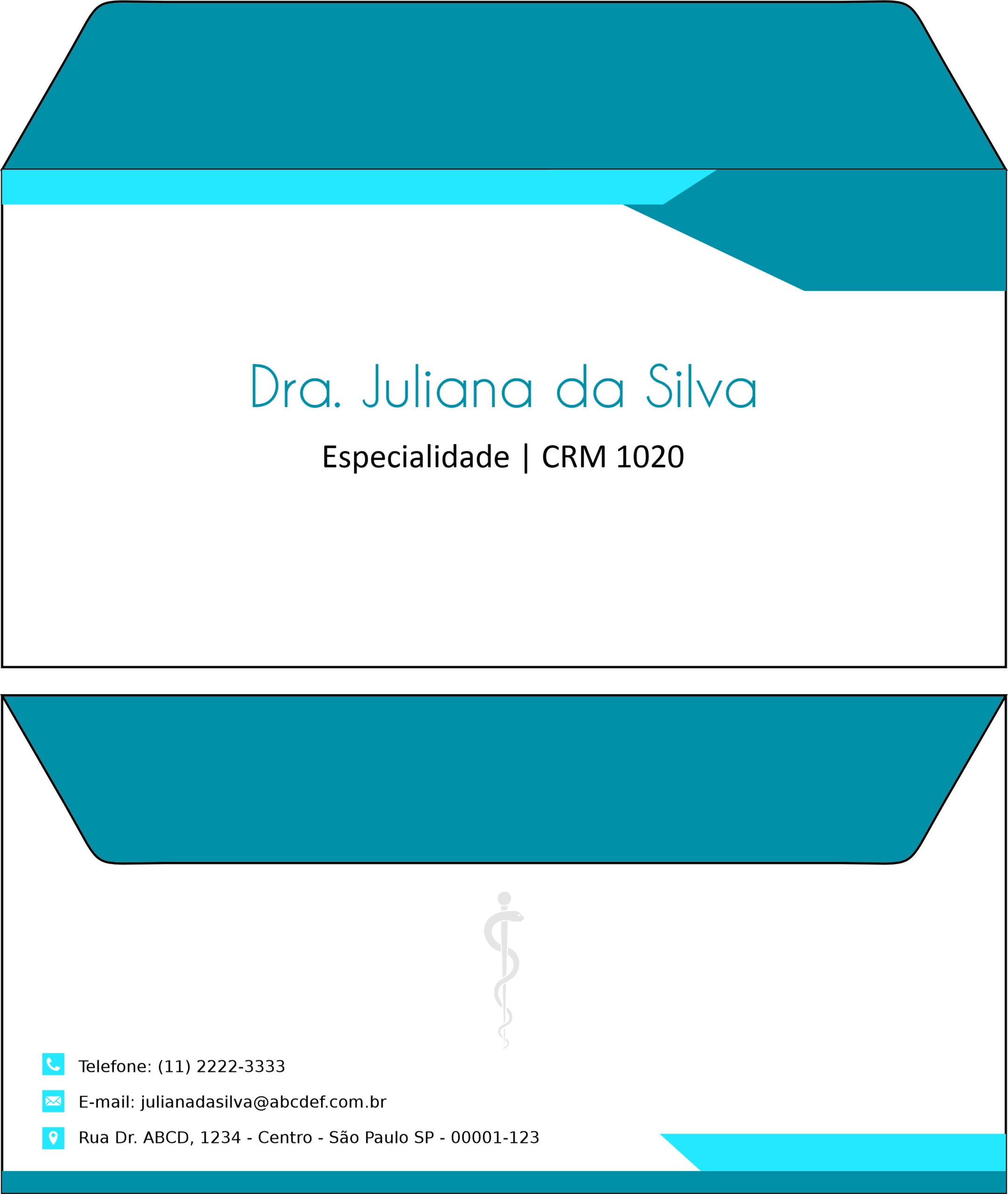 Envelope Ofício (Carta) Clínica Geral Assiute
