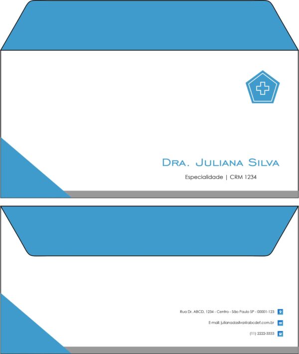 Envelope Ofício (Carta) Clínica Geral Dahab Envelope Ofício (Carta) Clínica Geral Dahab