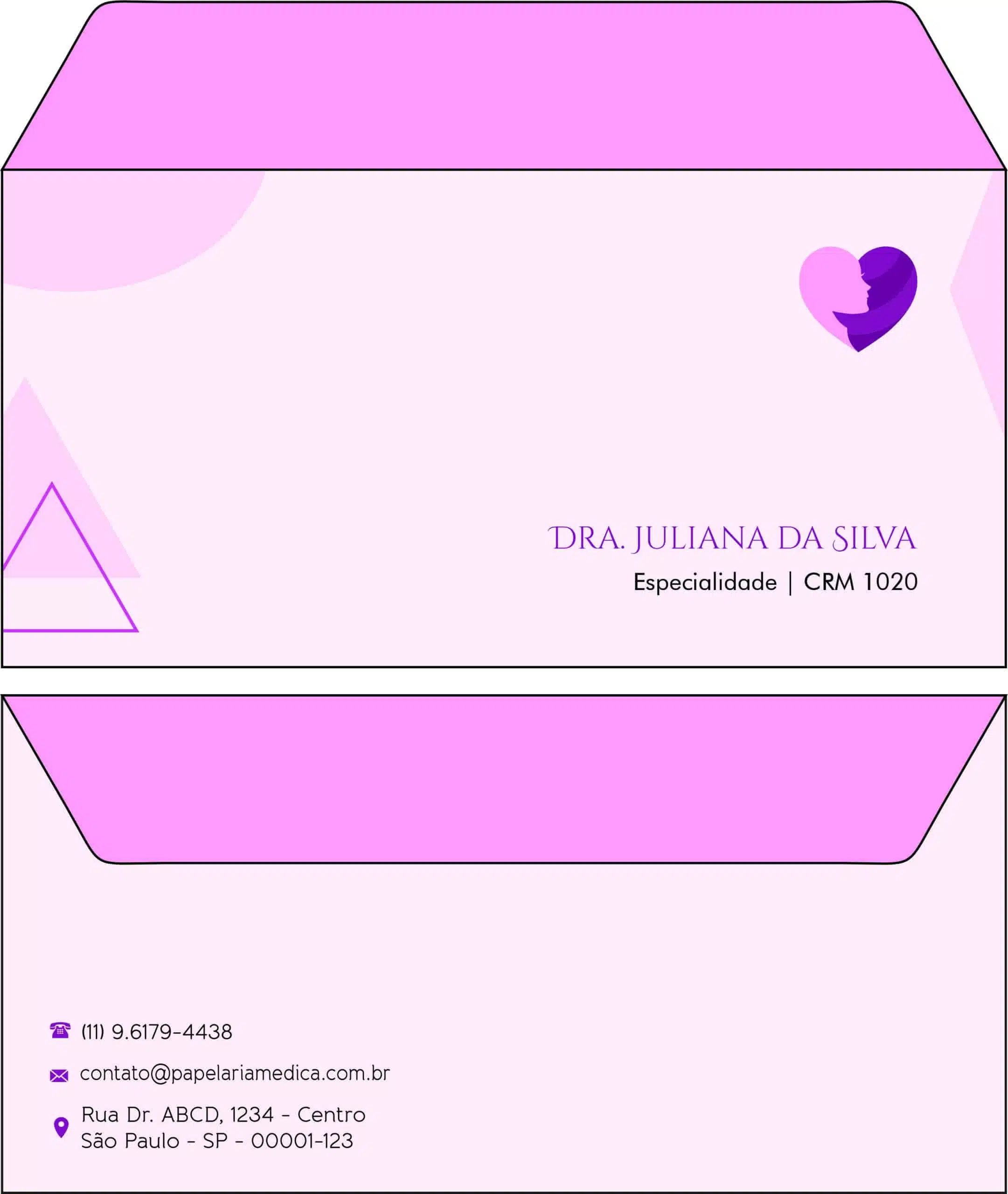 Envelope Ofício (Carta) Ginecologia Denver