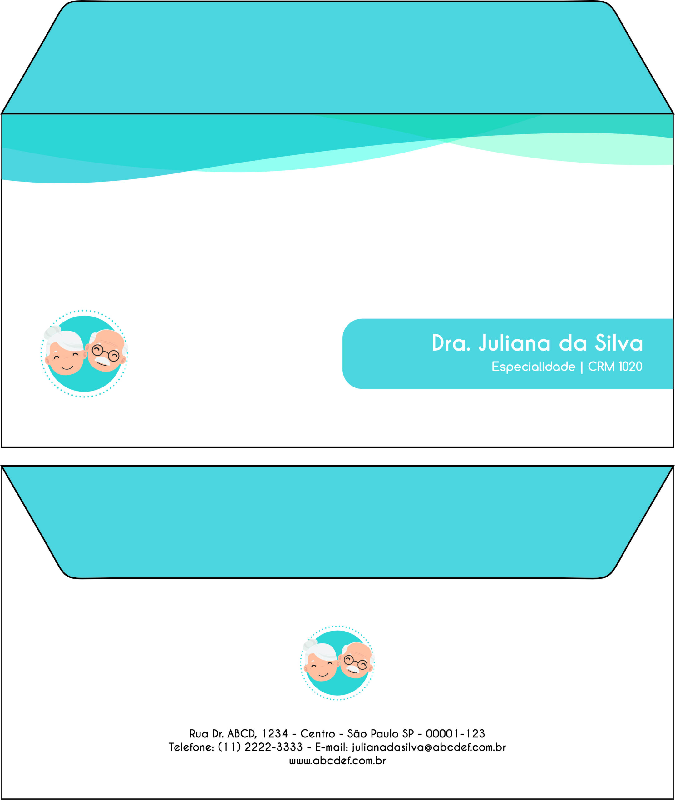 Envelope Ofício (Carta) Geriatria Sari