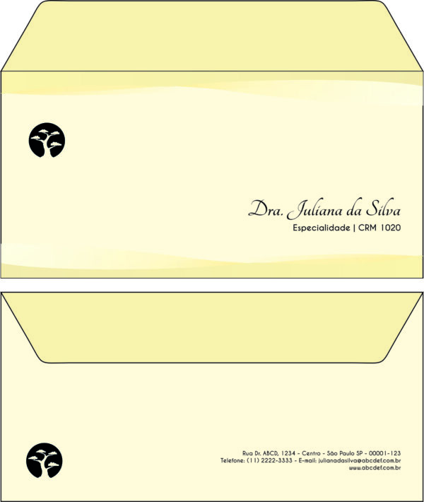 Envelope Ofício (Carta) Geriatria Teerã Envelope Ofício (Carta) Geriatria Teerã