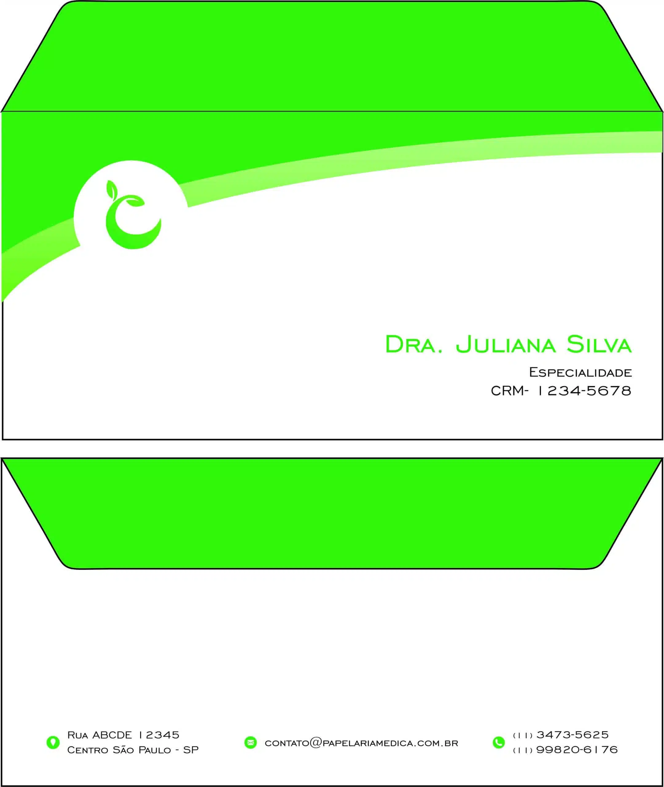 Envelope Ofício (Carta) Nutricionista Córdoba