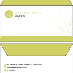 Envelope Ofício (Carta) Nutricionista Salta