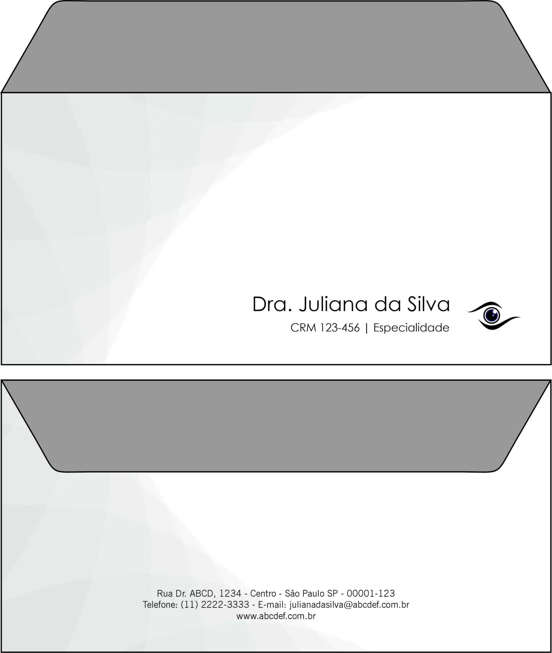 Envelope Ofício (Carta) Oftalmologia Estocolmo