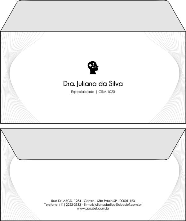 Envelope Ofício (Carta) Otorrinolaringologista Myrina Envelope Ofício (Carta) Otorrinolaringologista Myrina