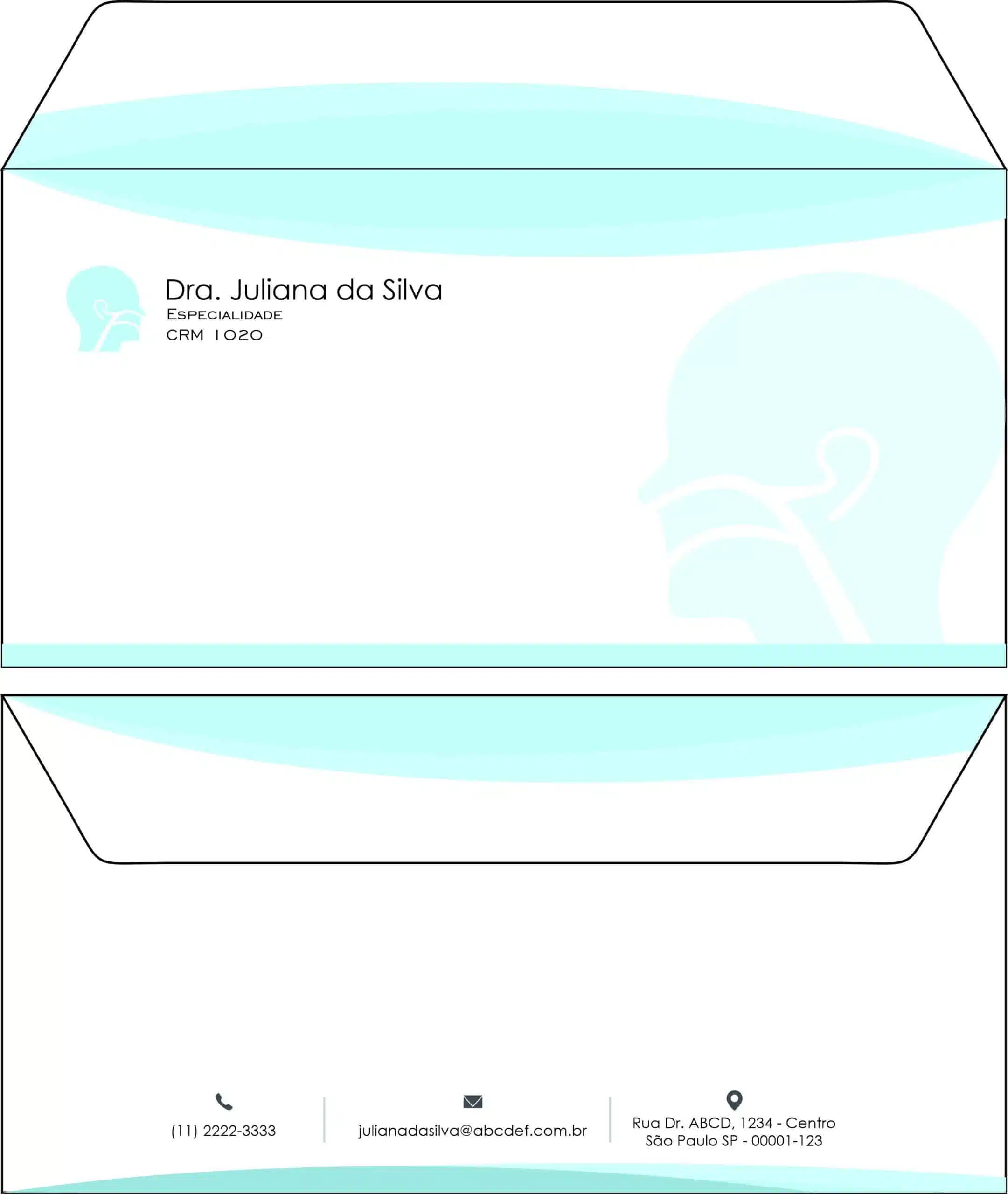 Envelope Ofício (Carta) Pediatra Toruń
