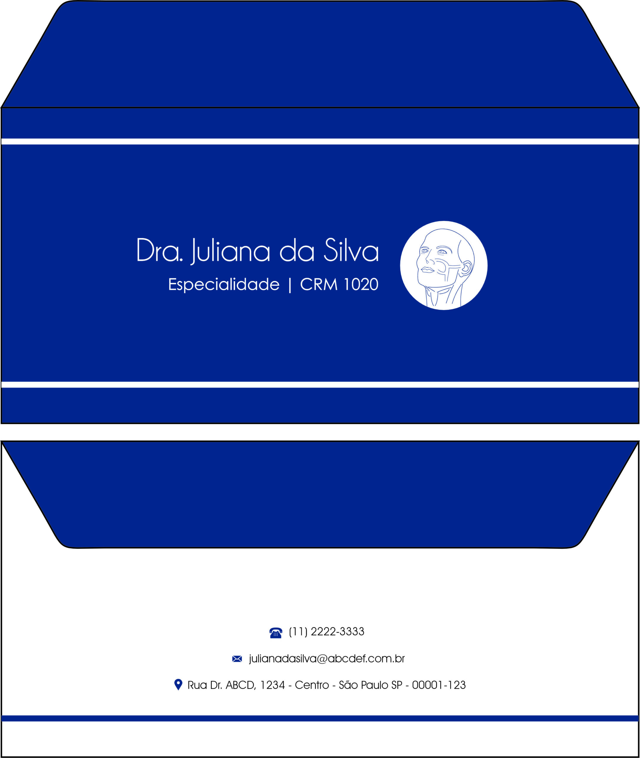 Envelope Ofício (Carta) Otorrinolaringologia Barcelona