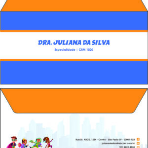 Envelope Ofício (Carta) Pediatra Radom