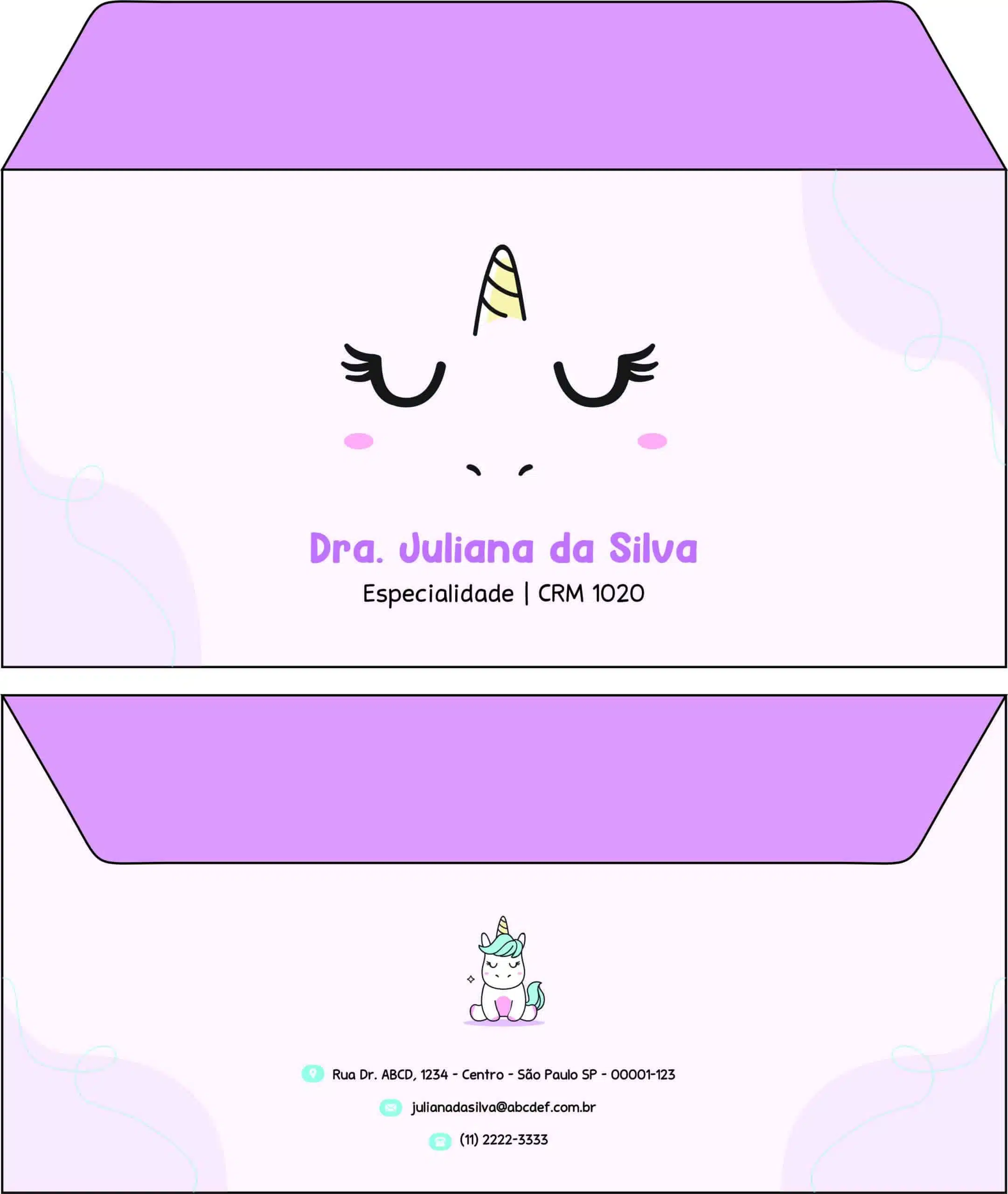 Envelope Ofício (Carta) Pediatra Moszna
