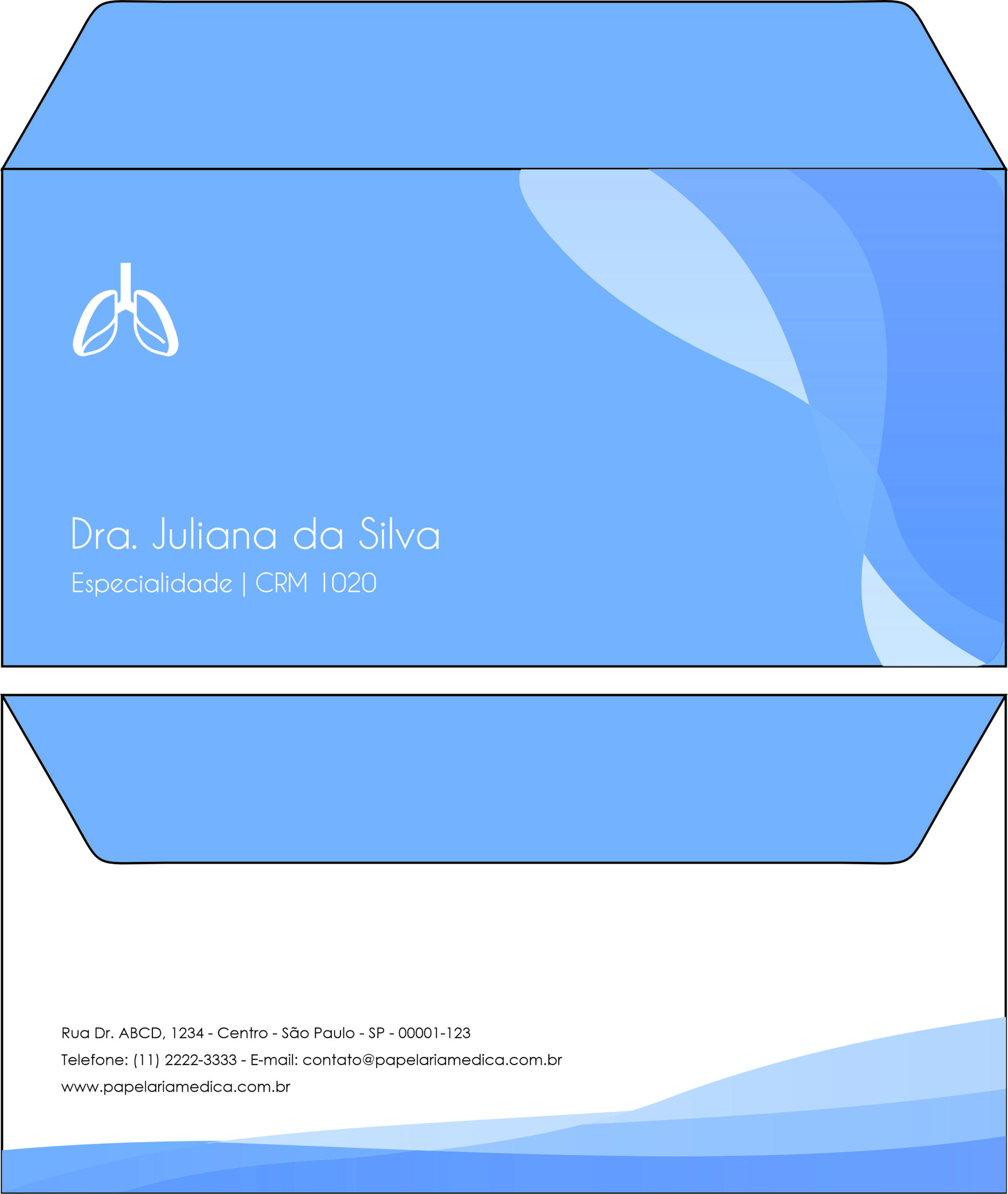 Envelope Ofício (Carta) Pneumologia Horsens