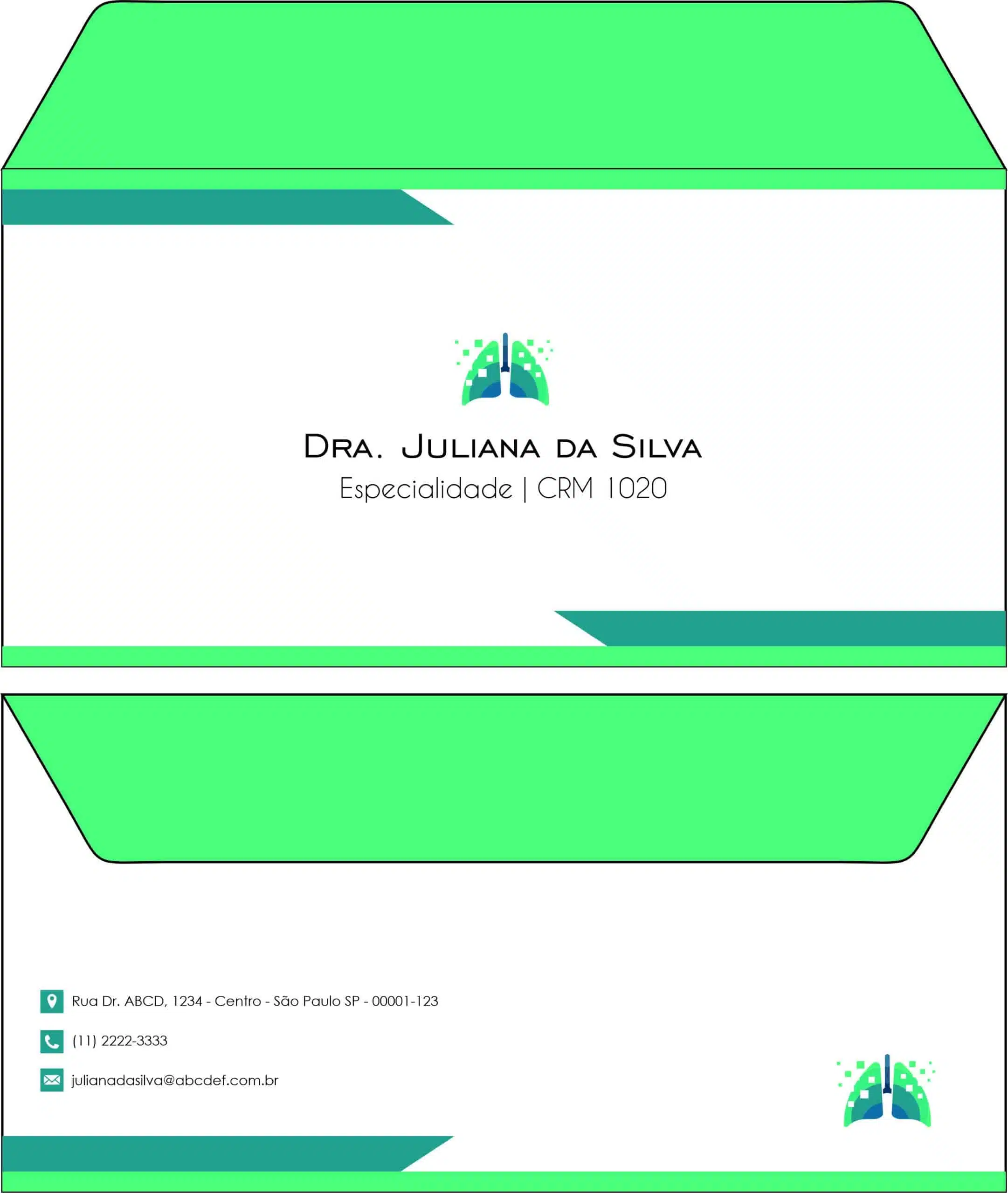 Envelope Ofício (Carta) Pneumologia Vodskov