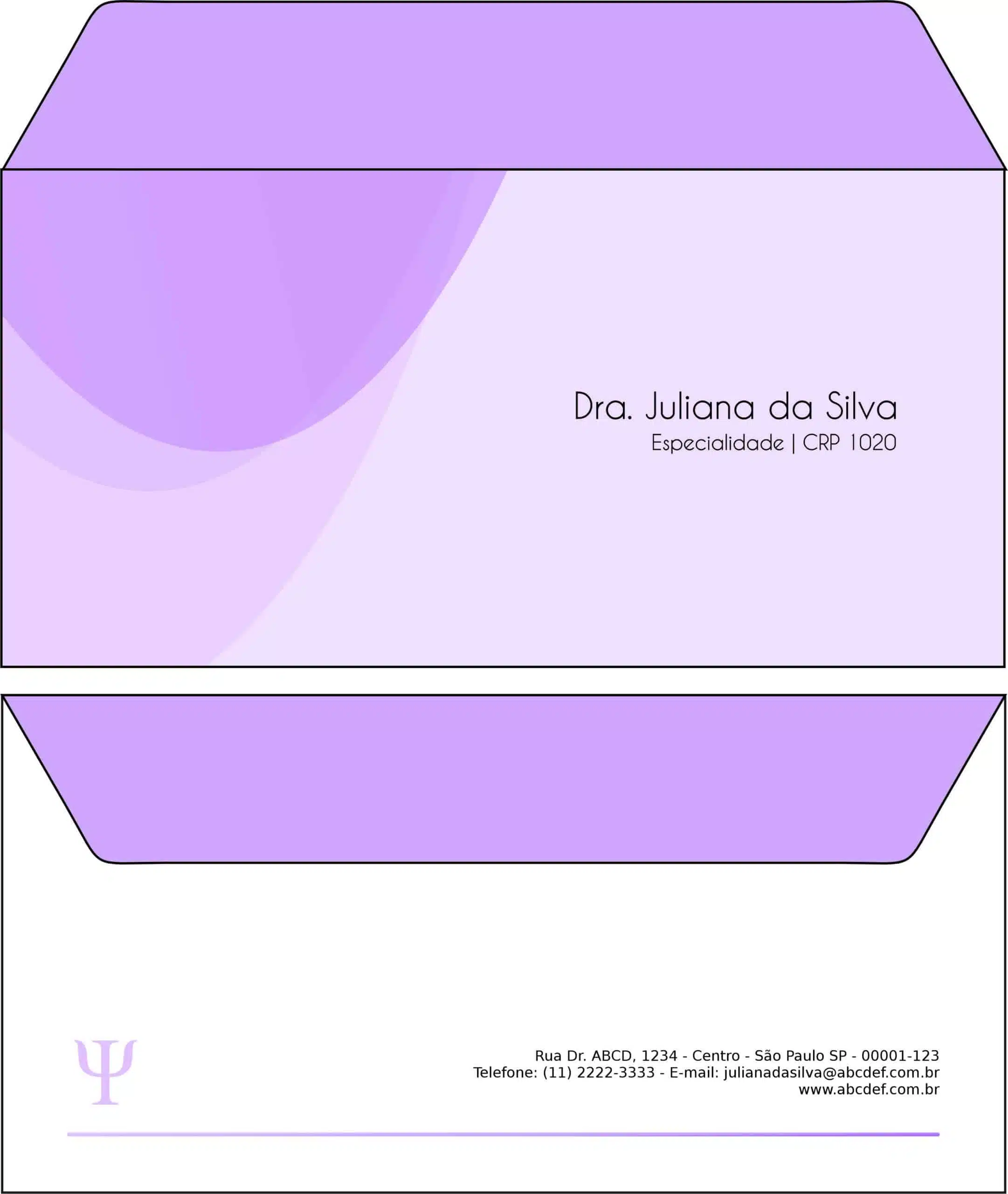 Envelope Ofício (Carta) Psicológico Heidelberg