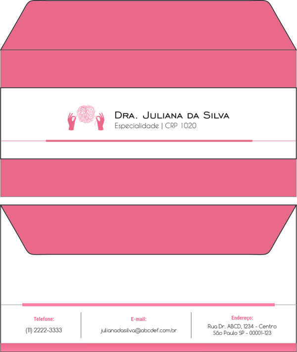 Envelope Ofício (Carta) Psicológico Dresden Envelope Ofício (Carta) Psicológico Dresden