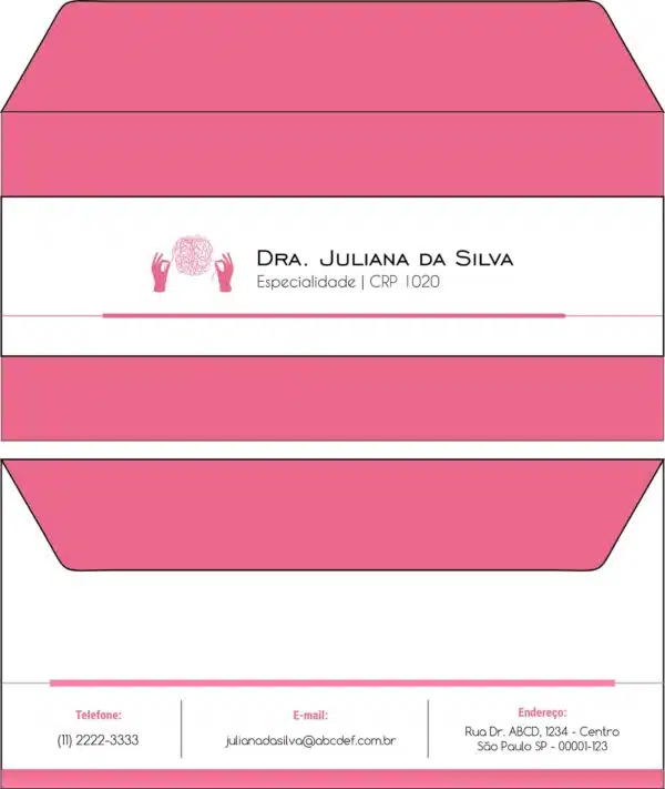 Envelope Ofício (Carta) Psicológico Dresden Envelope Ofício (Carta) Psicológico Dresden
