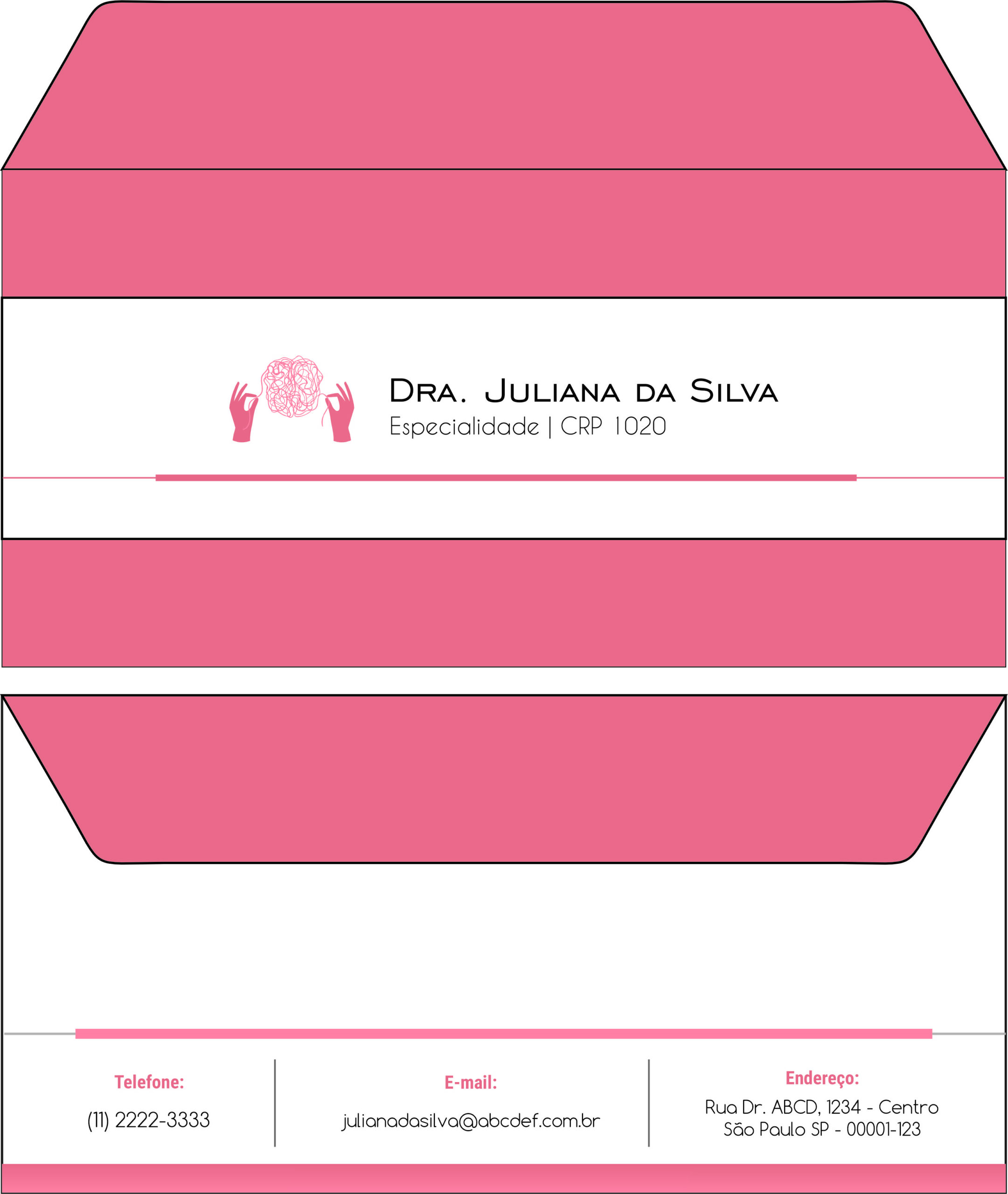 Envelope Ofício (Carta) Psicológico Dresden