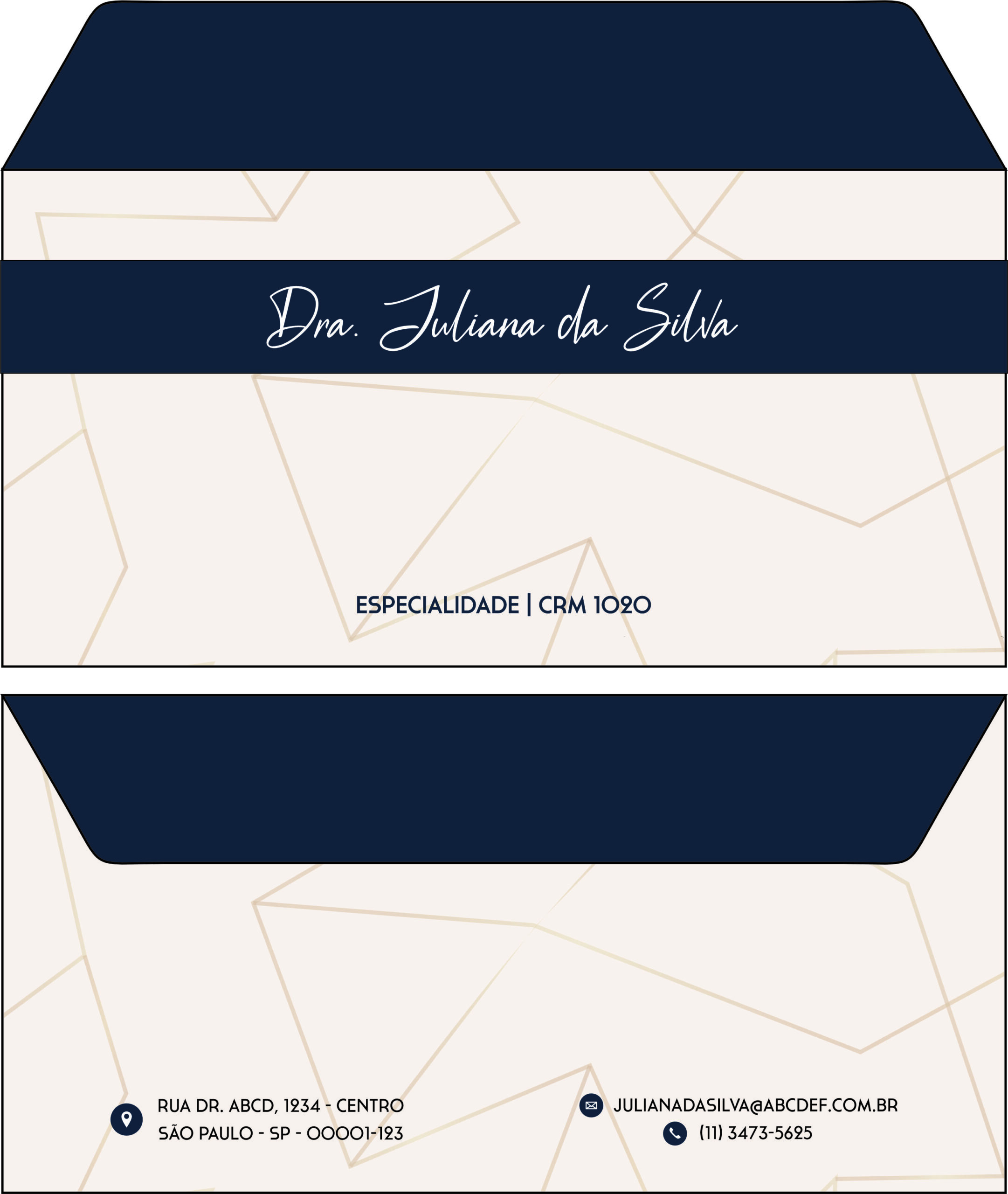 Envelope Ofício (Carta) Dermatologista Brighton