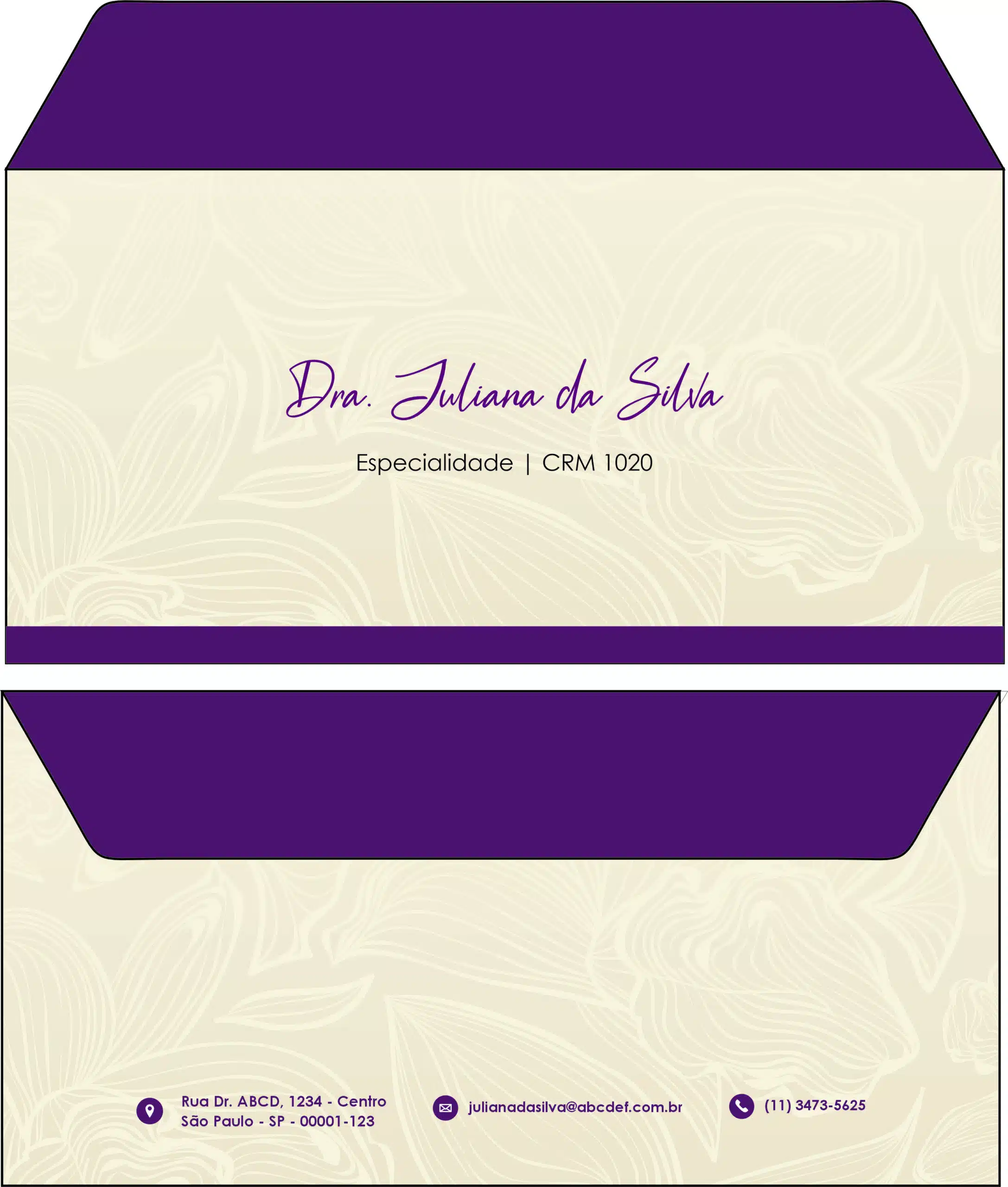 Envelope Ofício (Carta) Dermatologista Oxford