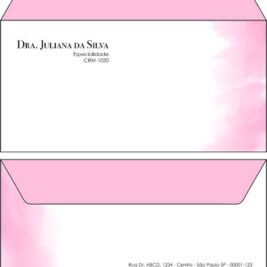 Envelope Ofício (Carta) Dermatologista Londres