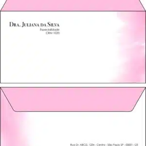 Envelope Ofício (Carta) Dermatologista Londres