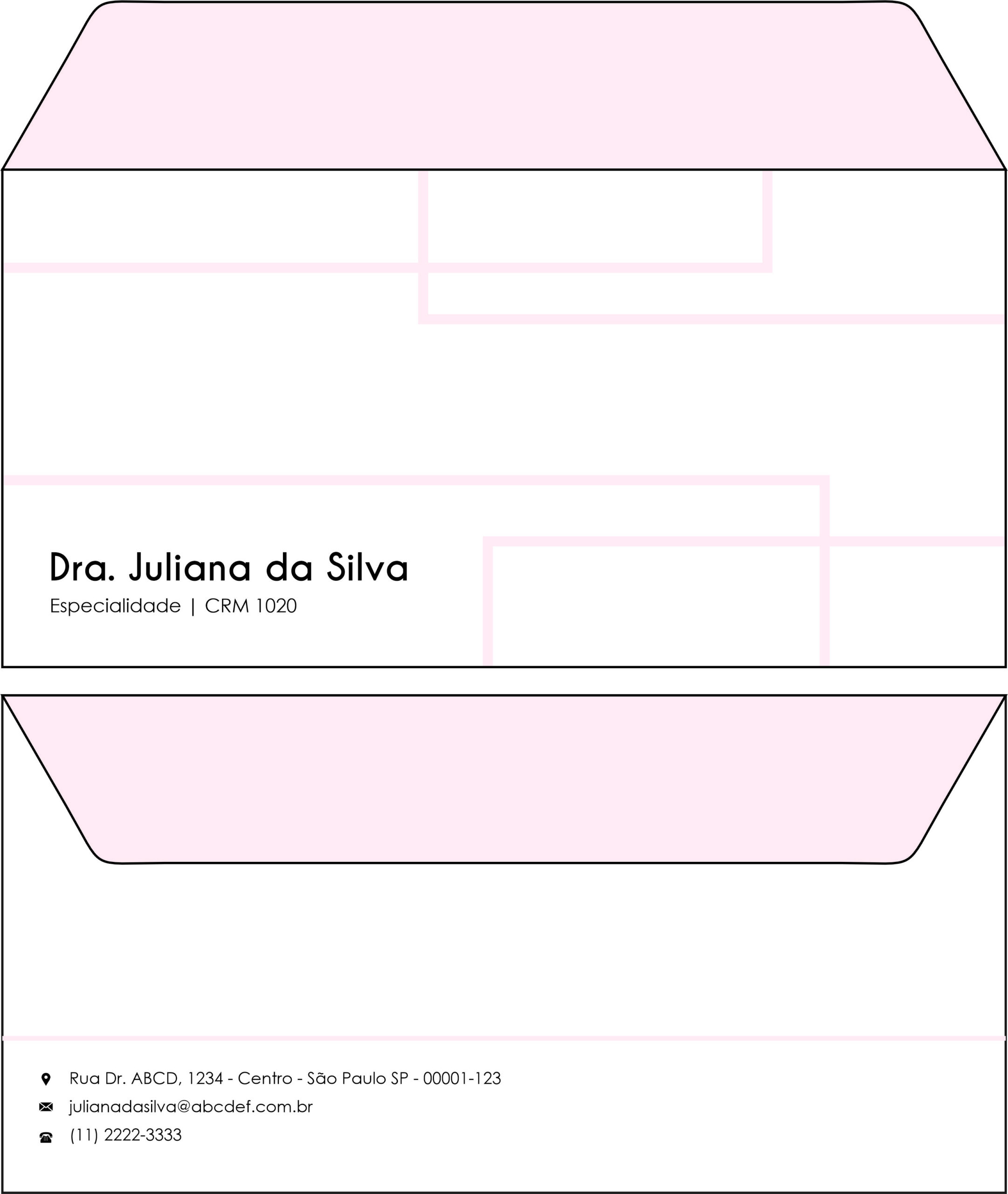 Envelope Ofício (Carta) Dermatologista Ripon