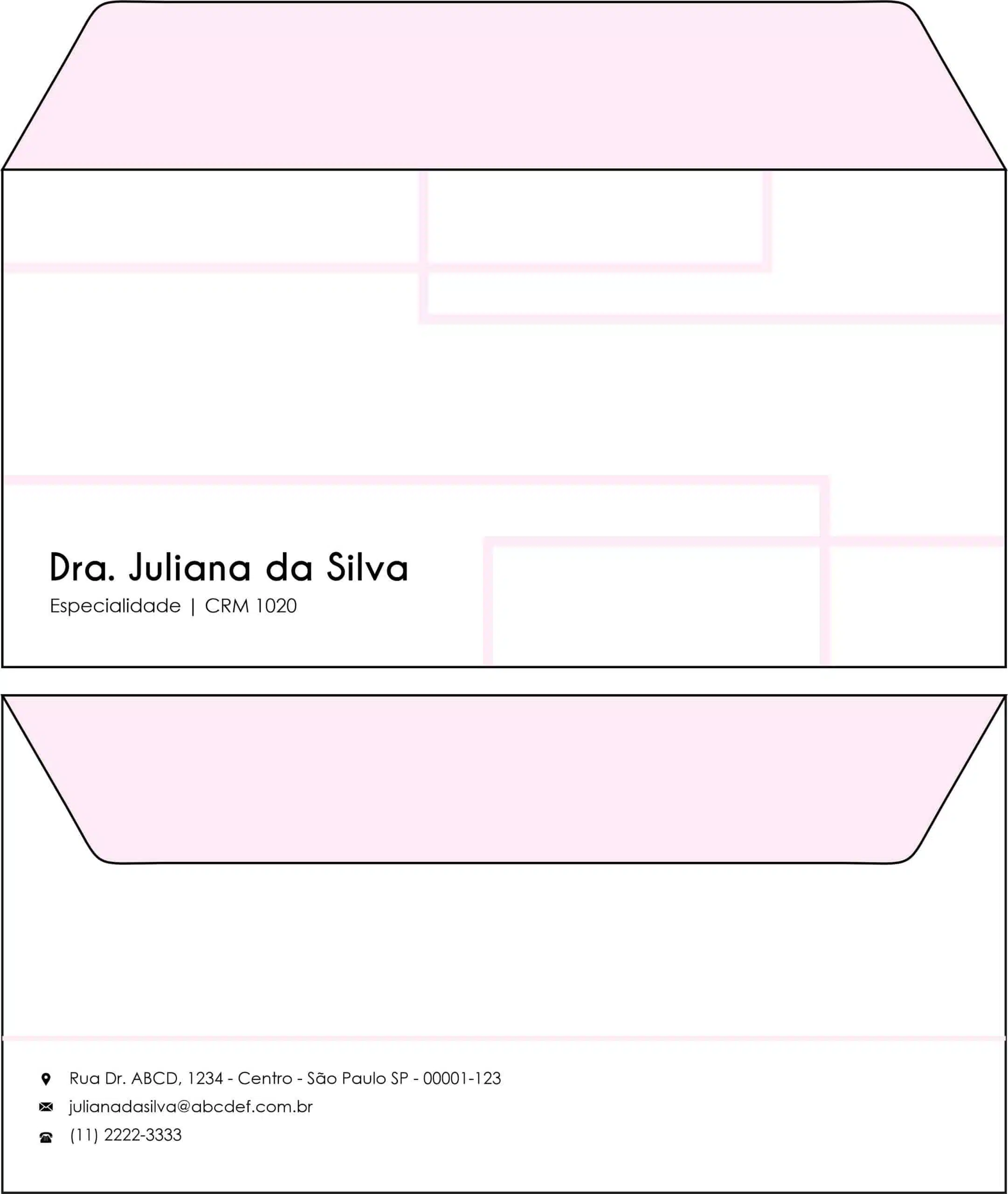 Envelope Ofício (Carta) Dermatologista Ripon