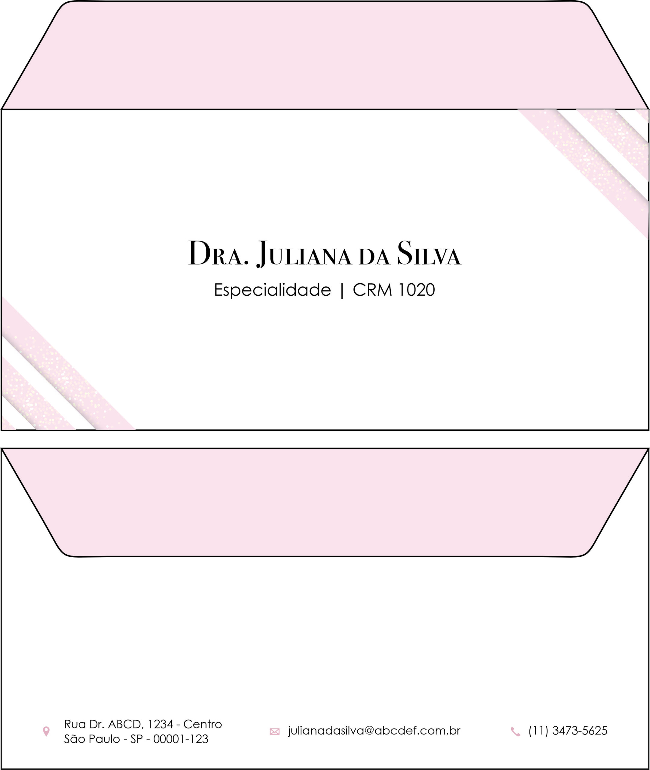 Envelope Ofício (Carta) Dermatologista Burford