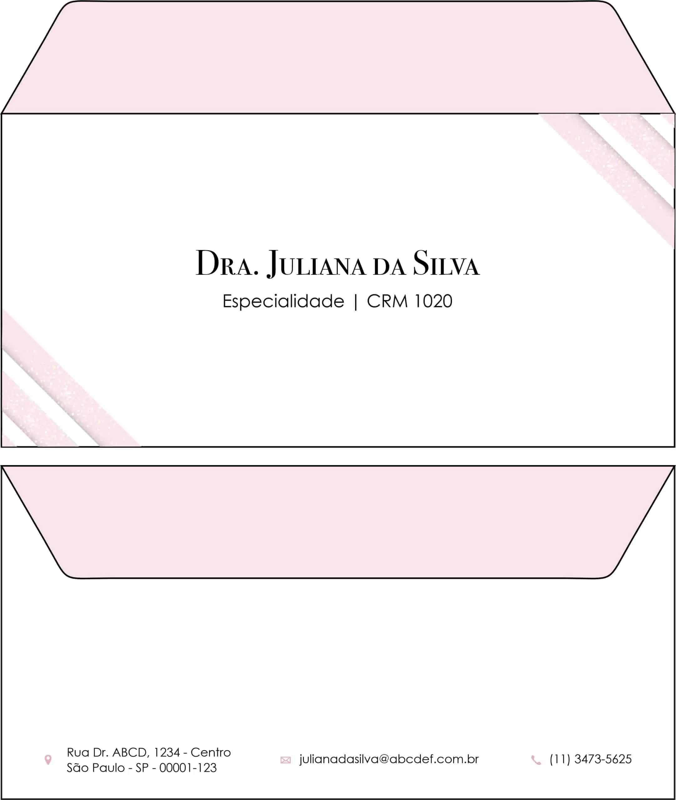 Envelope Ofício (Carta) Dermatologista Burford