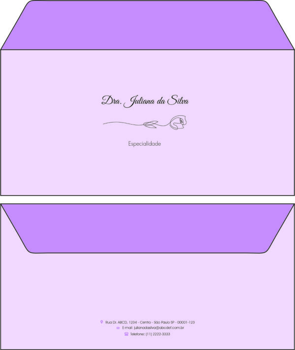 Envelope Ofício (Carta) Dermatologista Liverpool Envelope Ofício (Carta) Dermatologista Liverpool