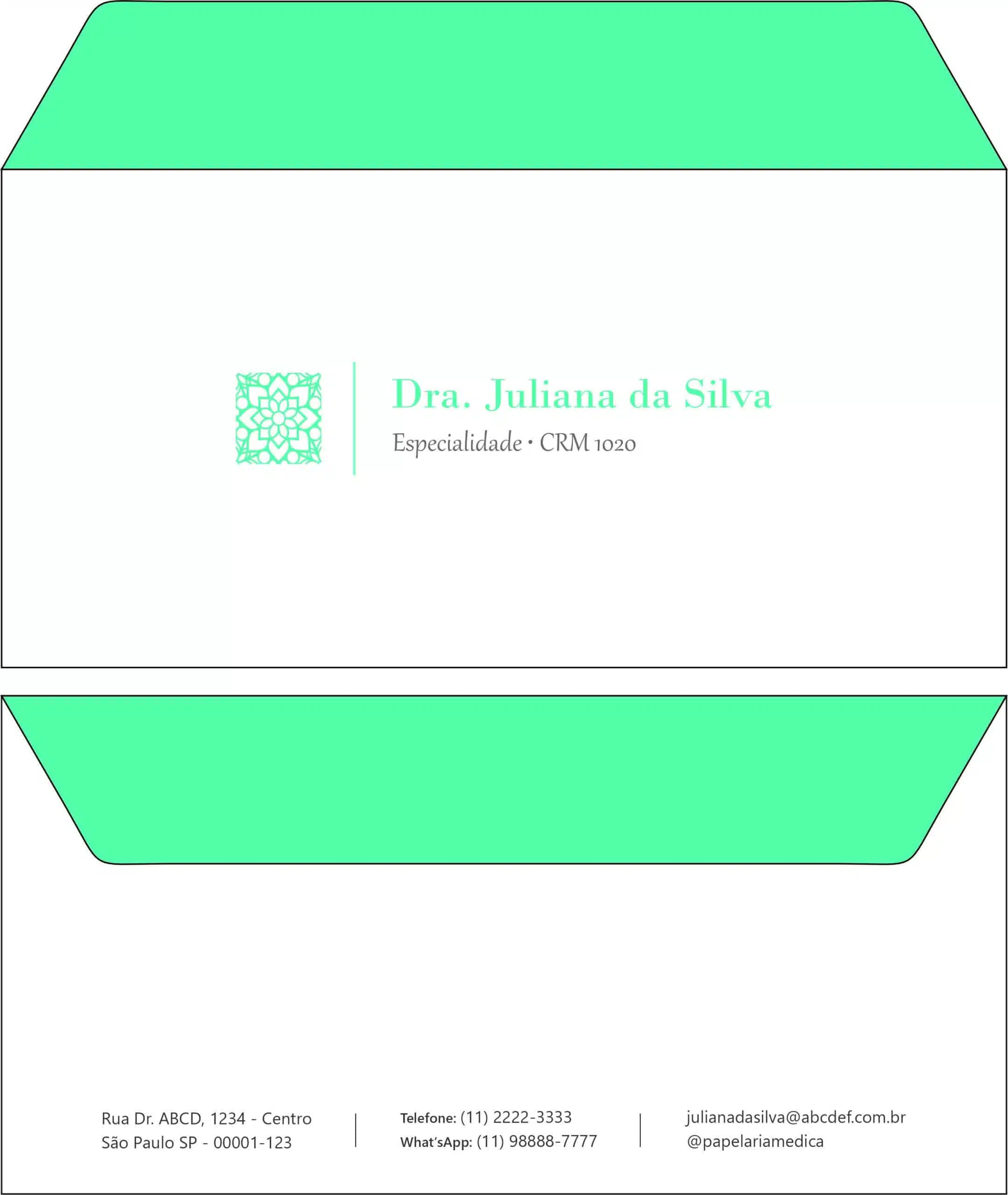 Envelope Ofício (Carta) Clínica Geral Taba