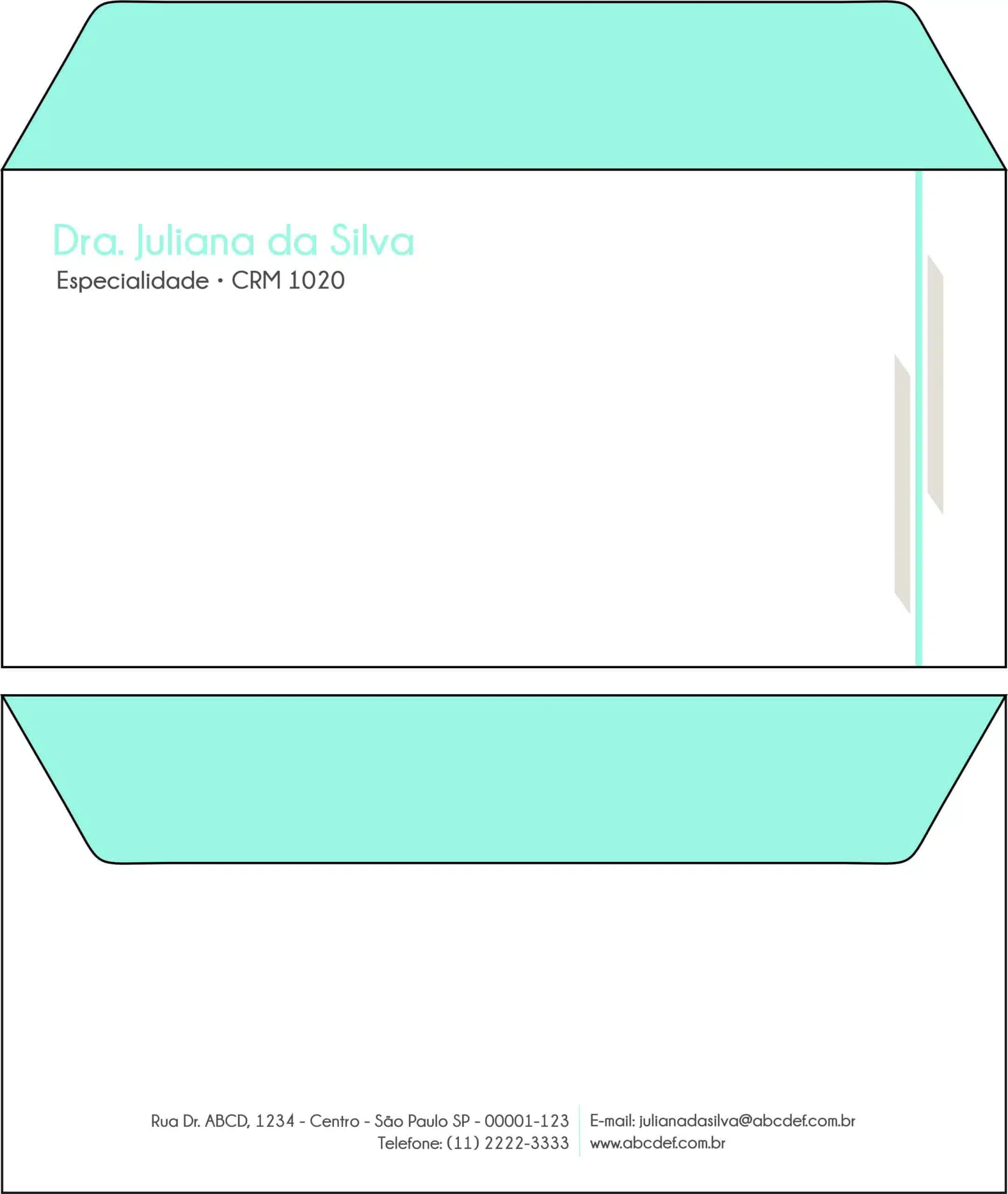 Envelope Ofício (Carta) Clínica Geral Suez