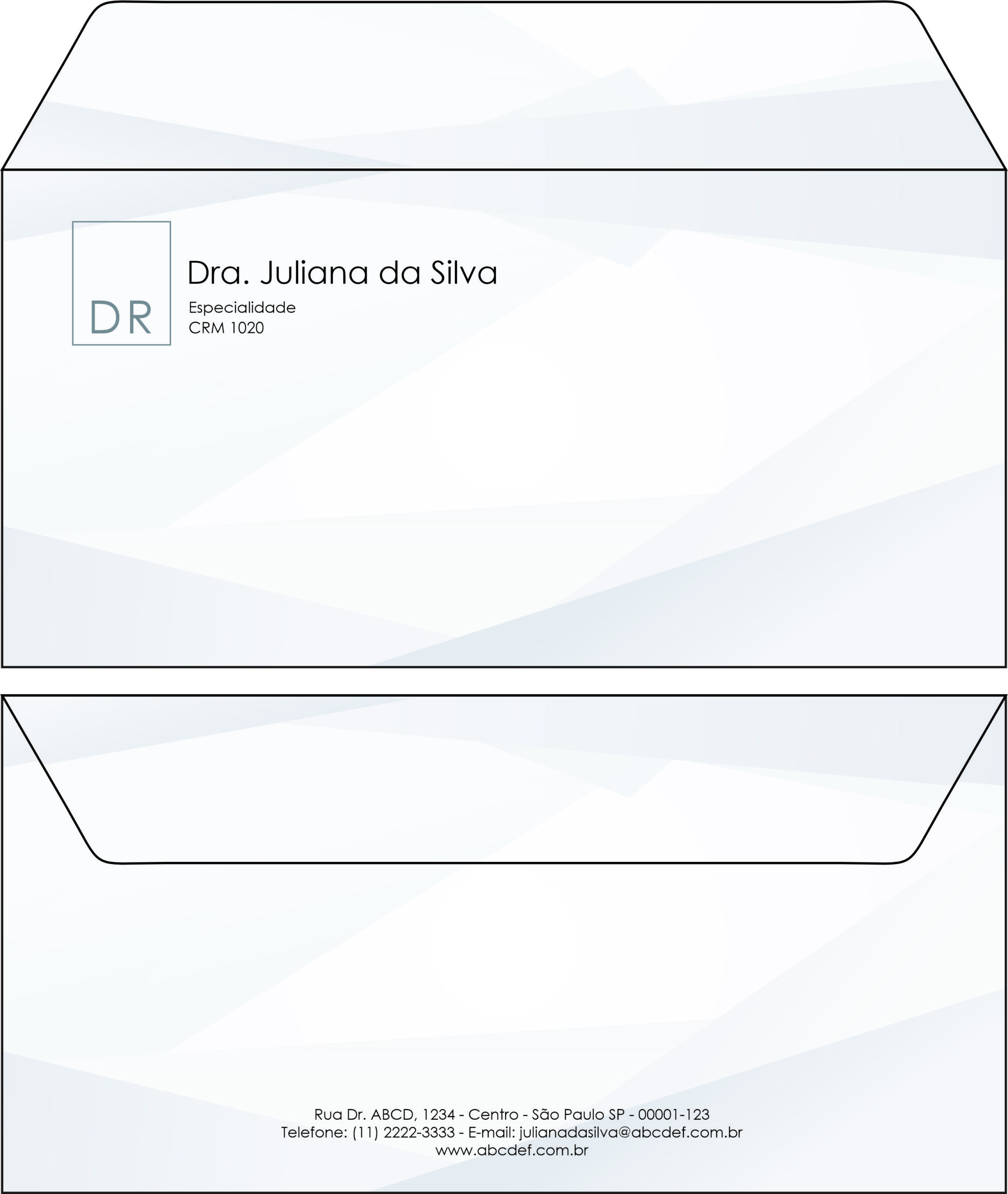 Envelope Ofício (Carta) Clínica Geral Alexandria