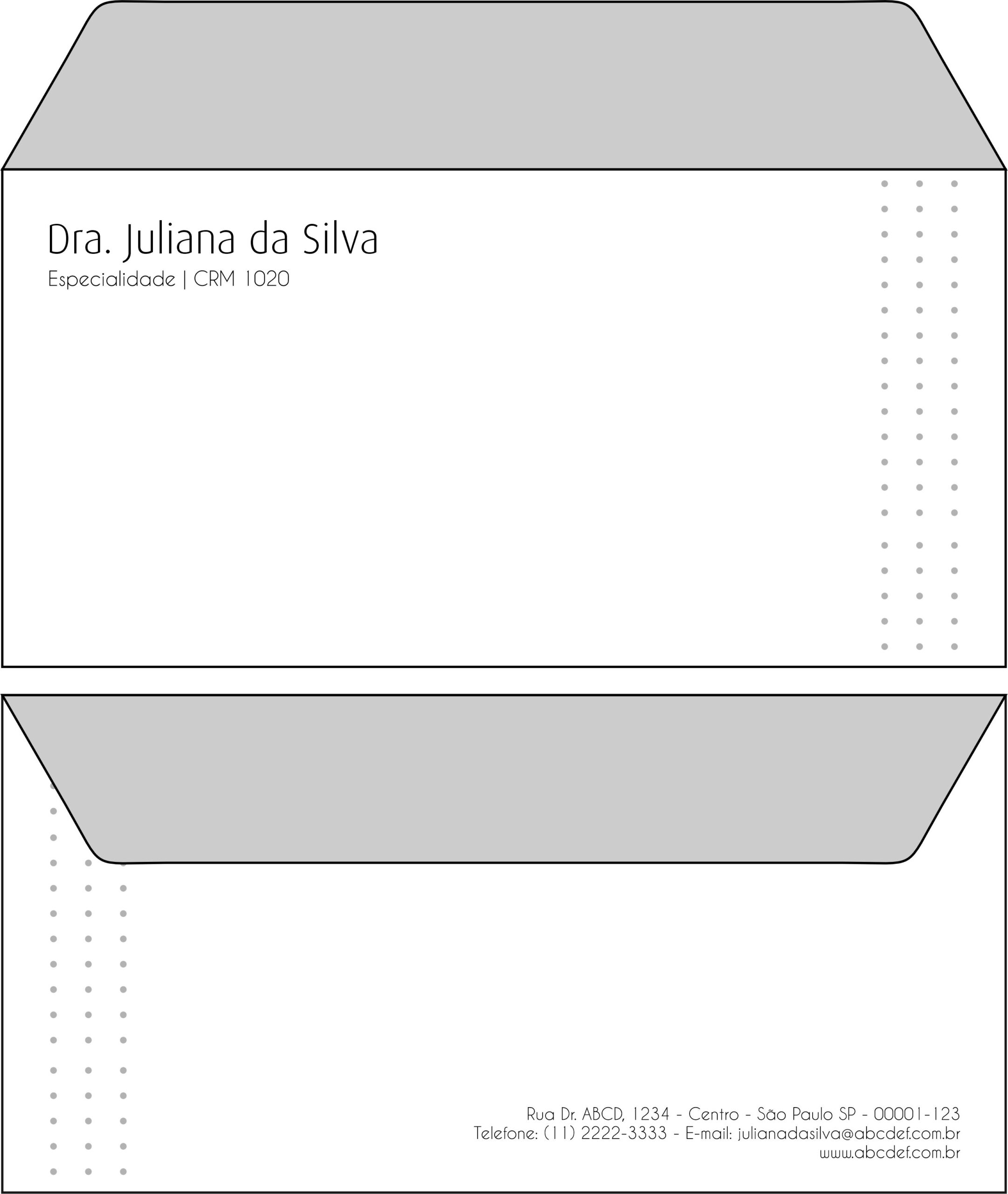 Envelope Ofício (Carta) Clínica Geral Tebas