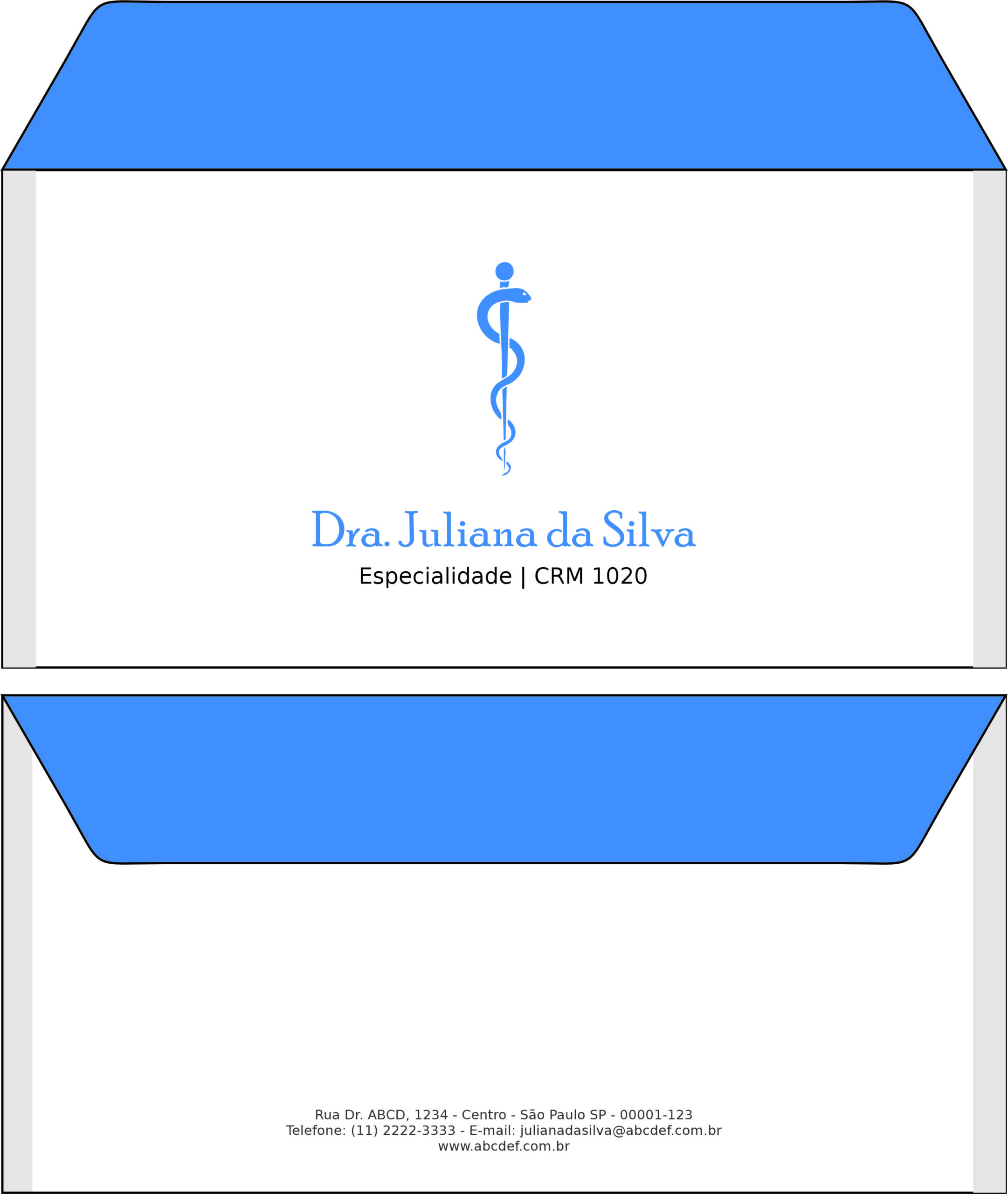 Envelope Ofício (Carta) Clínica Geral Saís