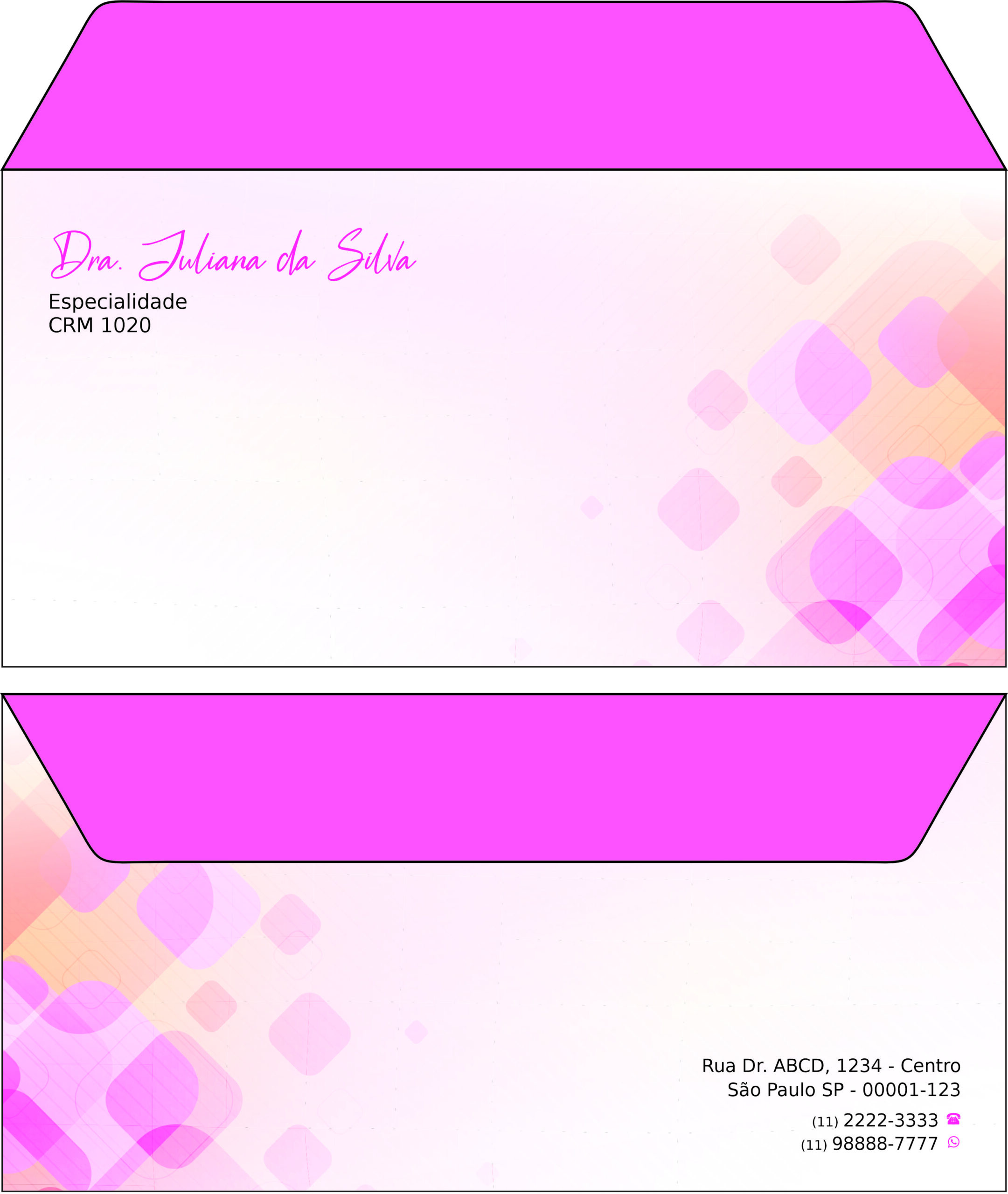 Envelope Ofício (Carta) Ginecologia Los Angeles