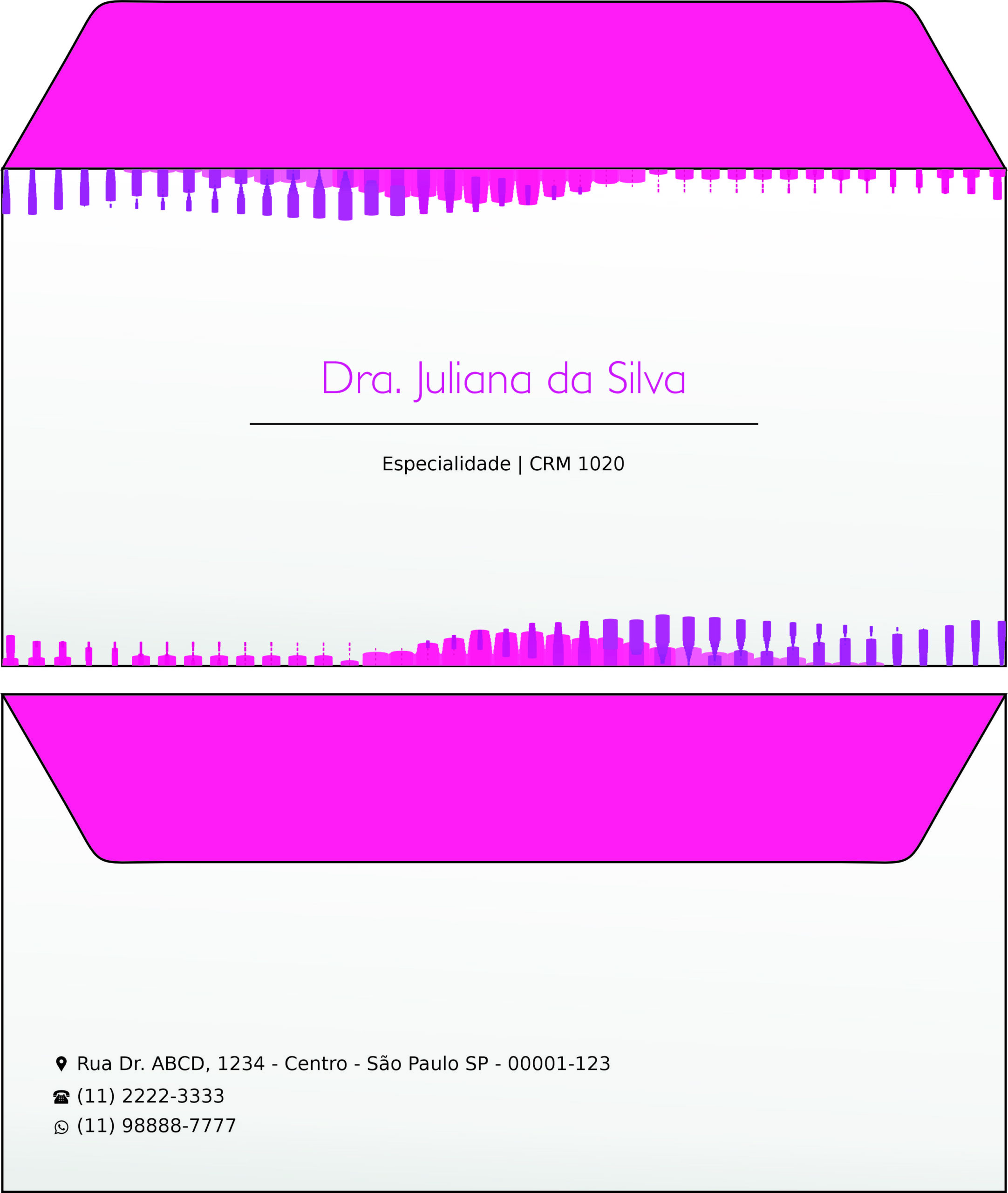 Envelope Ofício (Carta) Ginecologia Austin